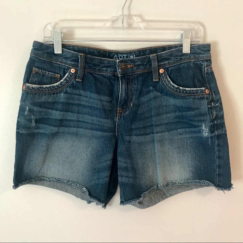 Denim cut off shorts